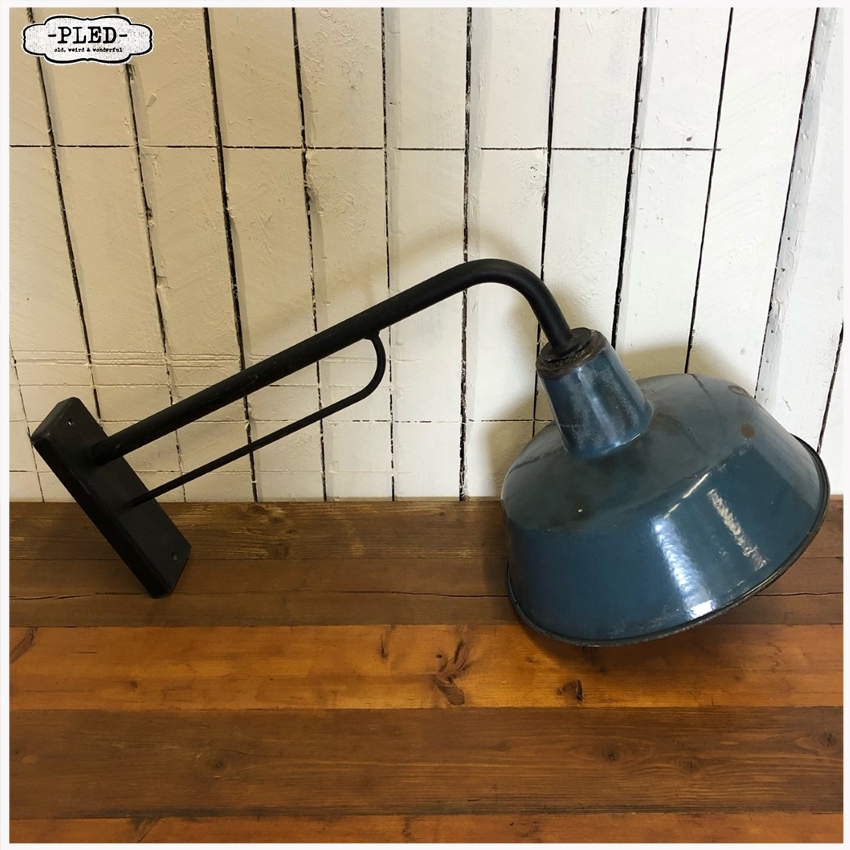 koken kiespijn Malawi Blauw emaille wandlamp – Vintage | Antique | Furniture | Industrial