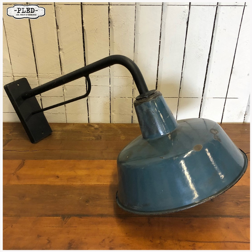 koken kiespijn Malawi Blauw emaille wandlamp – Vintage | Antique | Furniture | Industrial