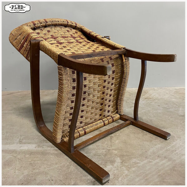 Vintage touw stoel / Rope chair - Afbeelding 11