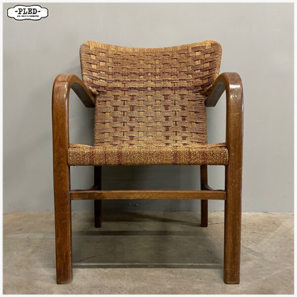 Vintage touw stoel / Rope chair - Afbeelding 4