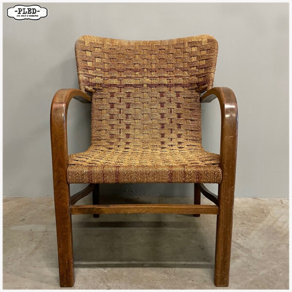 Vintage touw stoel / Rope chair - Afbeelding 3