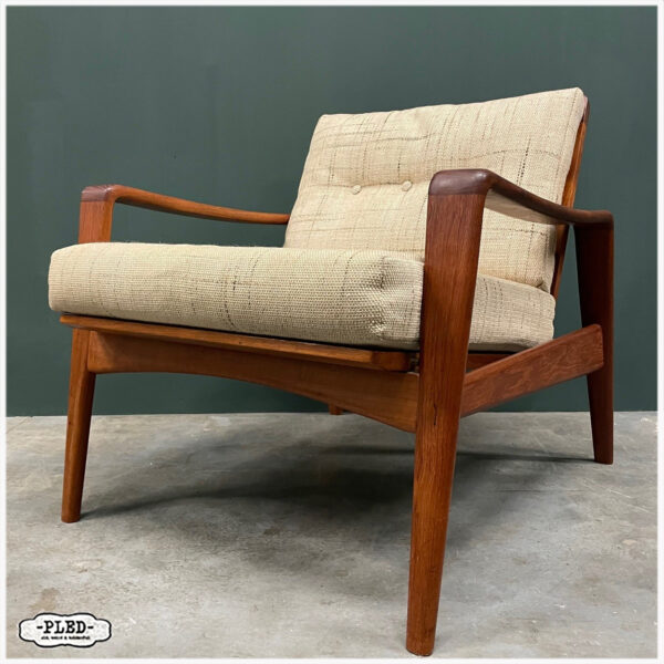 Vintage teak fauteuil van Arne Wahl Iversen, sixties