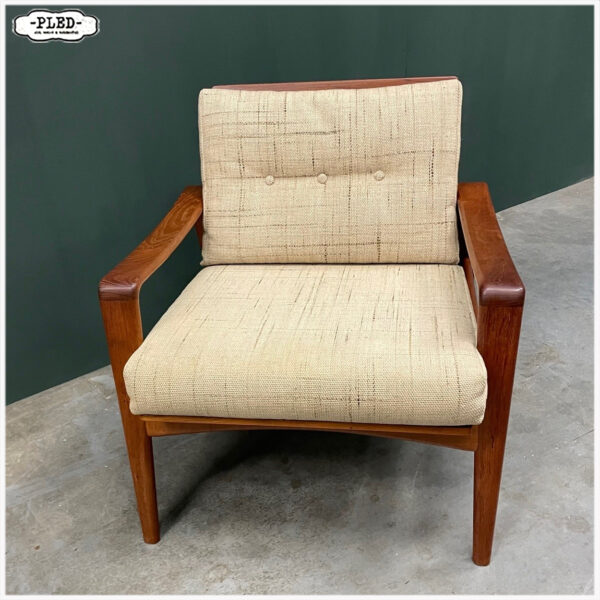 Vintage teak fauteuil van Arne Wahl Iversen, sixties - Afbeelding 9