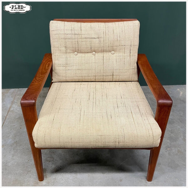 Vintage teak fauteuil van Arne Wahl Iversen, sixties - Afbeelding 8