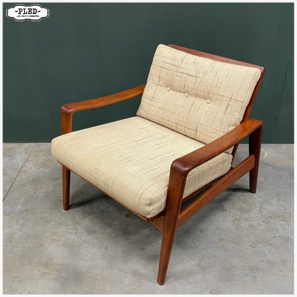 Vintage teak fauteuil van Arne Wahl Iversen, sixties - Afbeelding 3