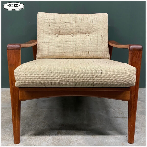 Vintage teak fauteuil van Arne Wahl Iversen, sixties - Afbeelding 7