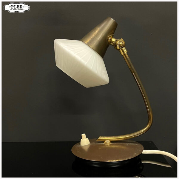 Mid-century messing bedlampje - Afbeelding 3