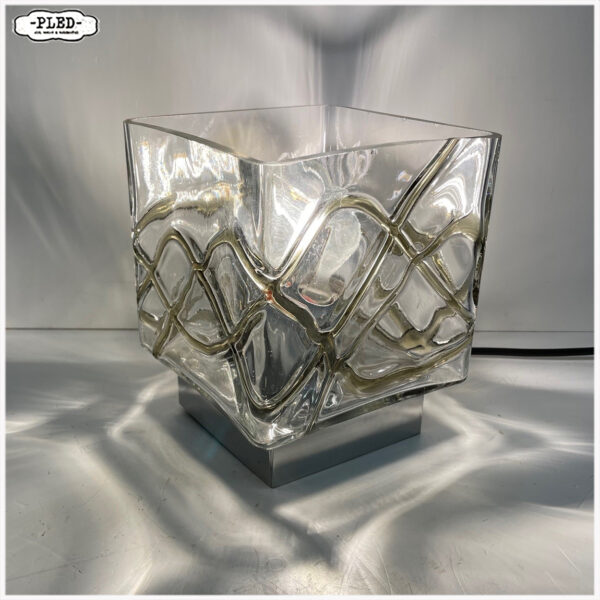 Vintage glazen muur- en plafondlamp - Afbeelding 2