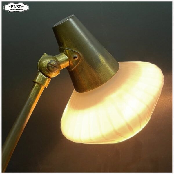 Mid-century messing bedlampje - Afbeelding 9