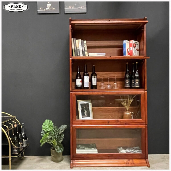 Stacking bookcase met facet geslepen glas - Afbeelding 2