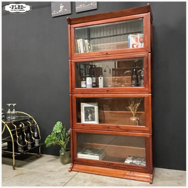 Stacking bookcase met facet geslepen glas - Afbeelding 3