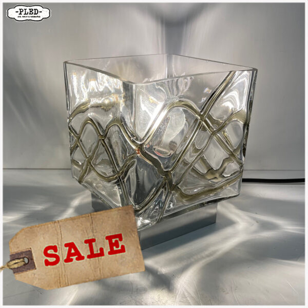 Vintage glazen muur- en plafondlamp
