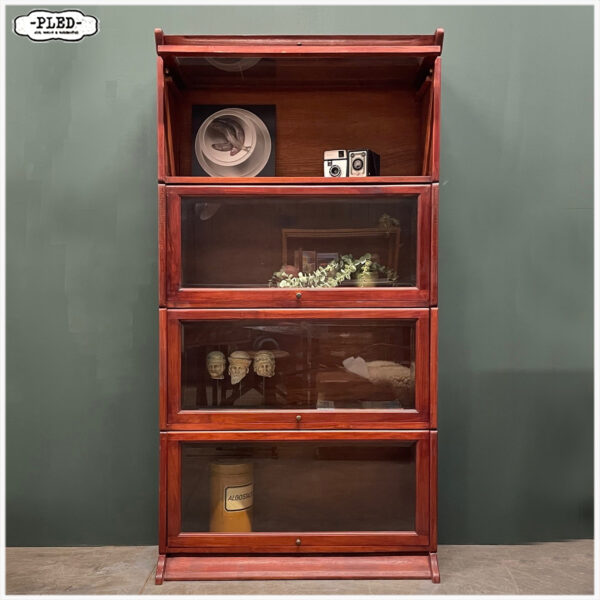 Stacking bookcase met facet geslepen glas - Afbeelding 2