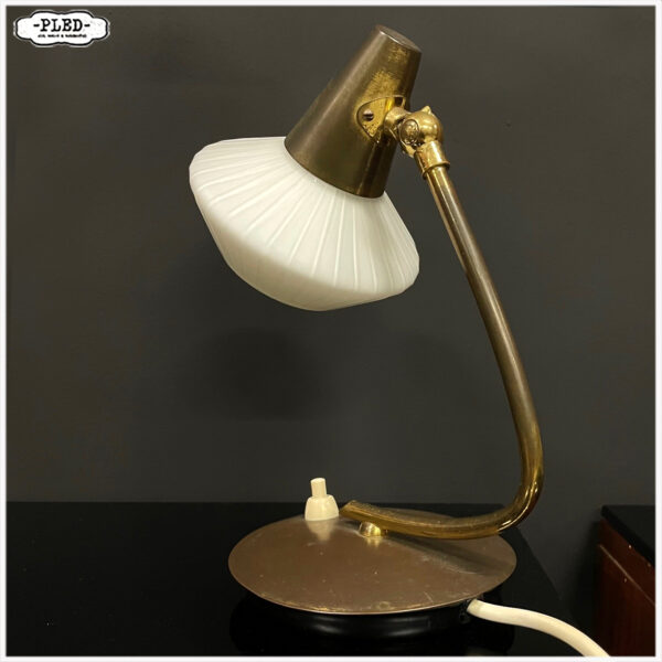 Mid-century messing bedlampje - Afbeelding 5