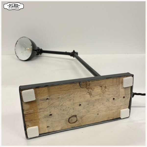 Oude twee armige industriële machinelamp - Afbeelding 17