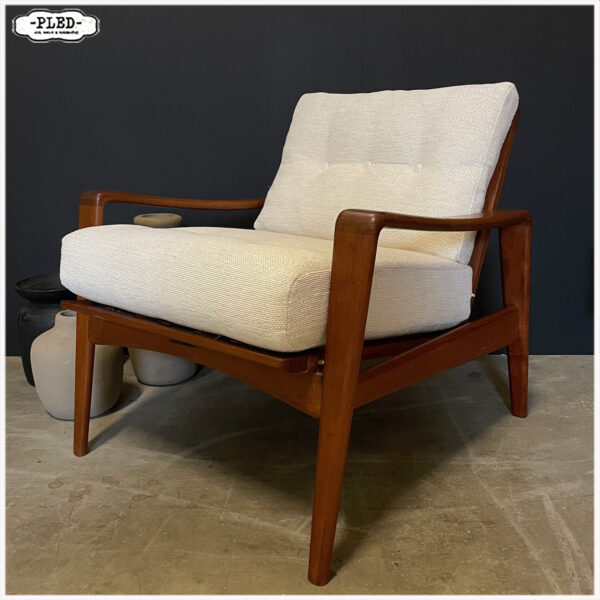 Vintage teak fauteuil van Arne Wahl Iversen, sixties