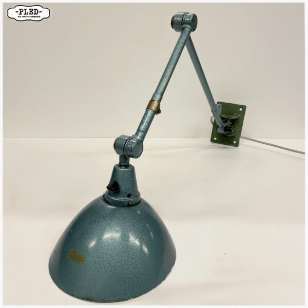 Twee armige industriële Midgard (wand)lamp, Curt Fischer - Afbeelding 6