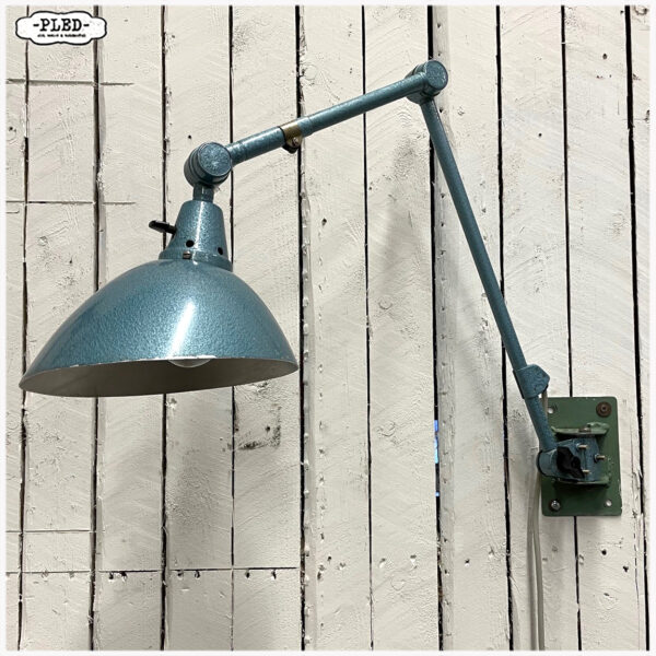 Twee armige industriële Midgard (wand)lamp, Curt Fischer - Afbeelding 13