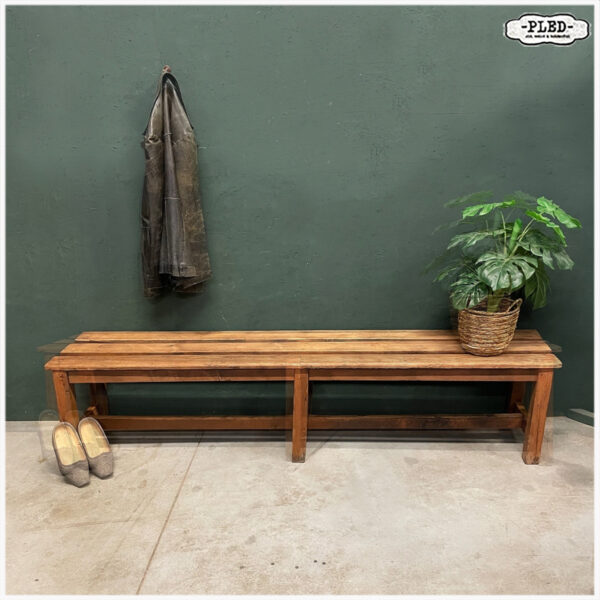 Mooi houten (hal)bankje - Afbeelding 2