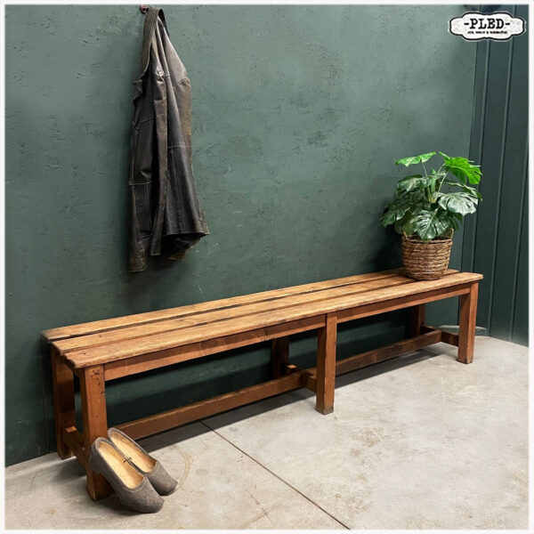 Mooi houten (hal)bankje - Afbeelding 3