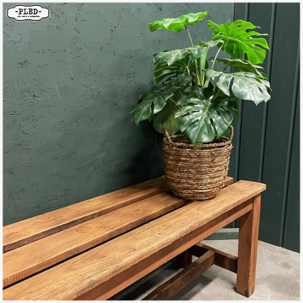 Mooi houten (hal)bankje - Afbeelding 6