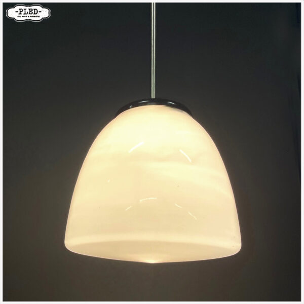 Art deco opaline plafondlampen - Afbeelding 2