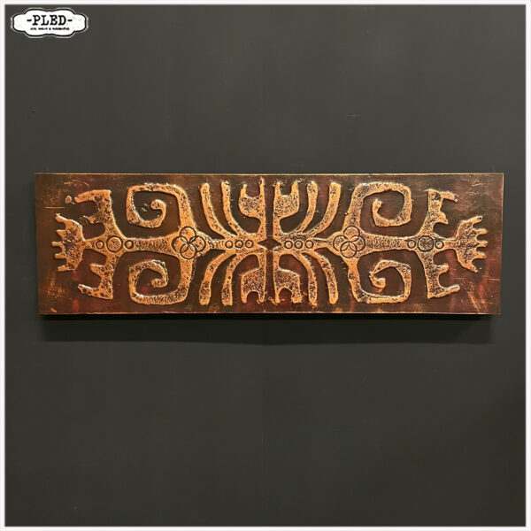 Tribal art reliëf wandpaneel