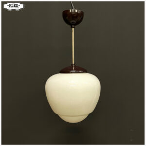 art deco opaline plafondlamp (middel groot)