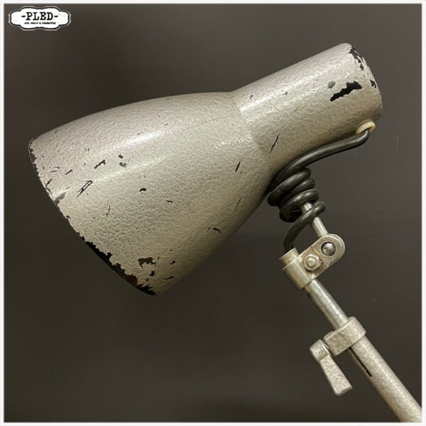 Franse Lumina atelierlamp, met tafelklem - Afbeelding 7