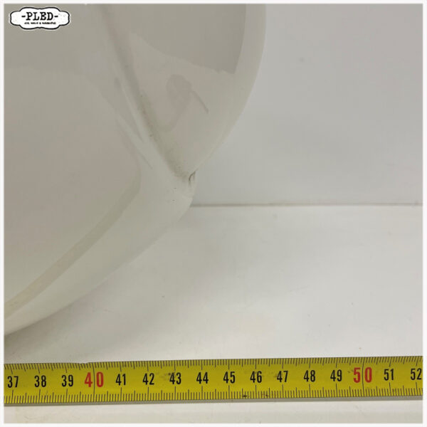 art deco opaline plafondlamp (middel groot) - Afbeelding 12