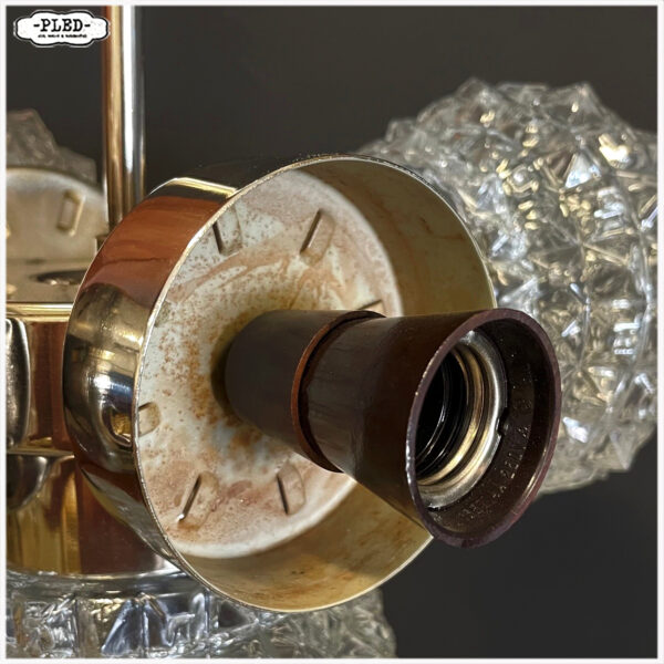 Vintage kroonluchter van Miroslav Cermak voor Lustry Kamenicky Senov, jaren 70 - Afbeelding 13