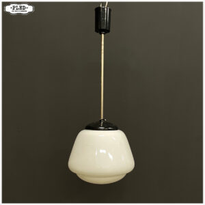 art deco opaline plafondlamp (middel groot)
