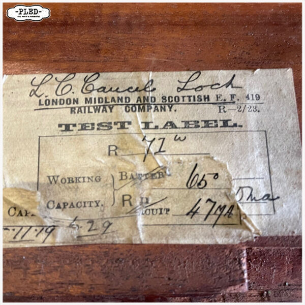 Telegraaf rail blokkeer instrument, UK railway company - Afbeelding 15