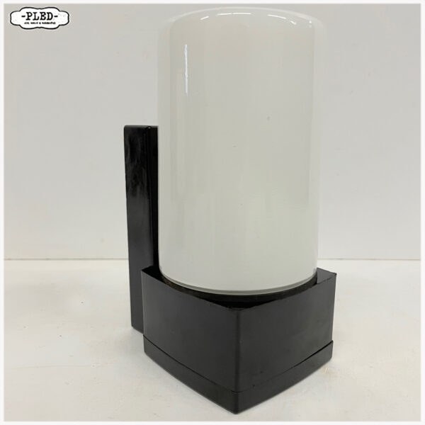 Vintage bakelieten wandlamp / badkamerlamp met opaline glas - Afbeelding 10