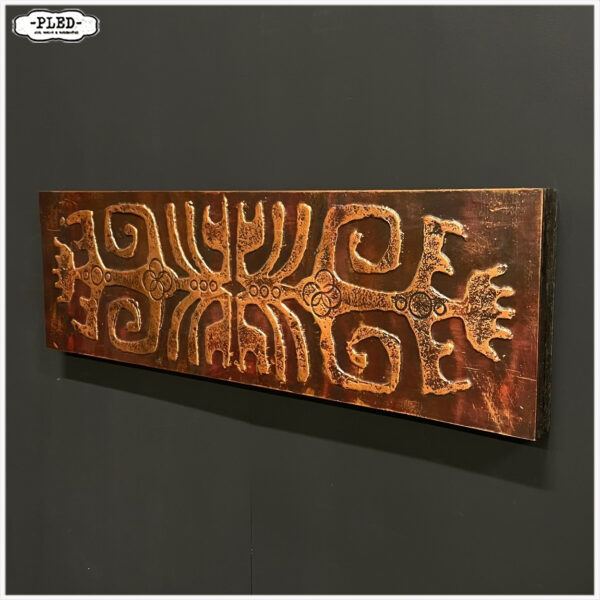 Tribal art reliëf wandpaneel - Afbeelding 2