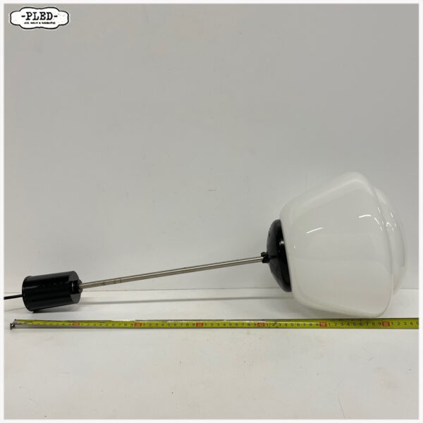art deco opaline plafondlamp (middel groot) - Afbeelding 5