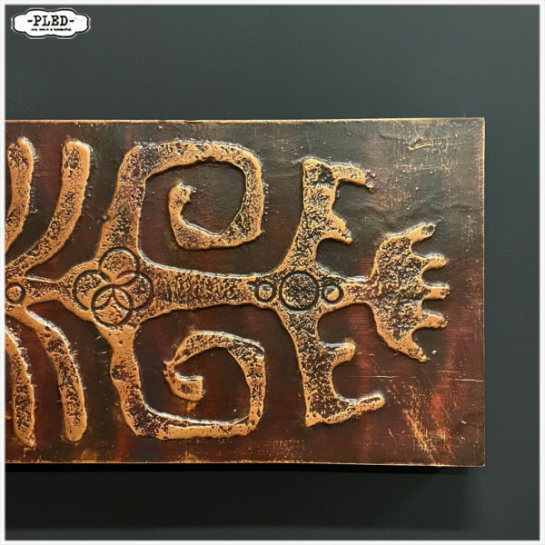 Tribal art reliëf wandpaneel - Afbeelding 10