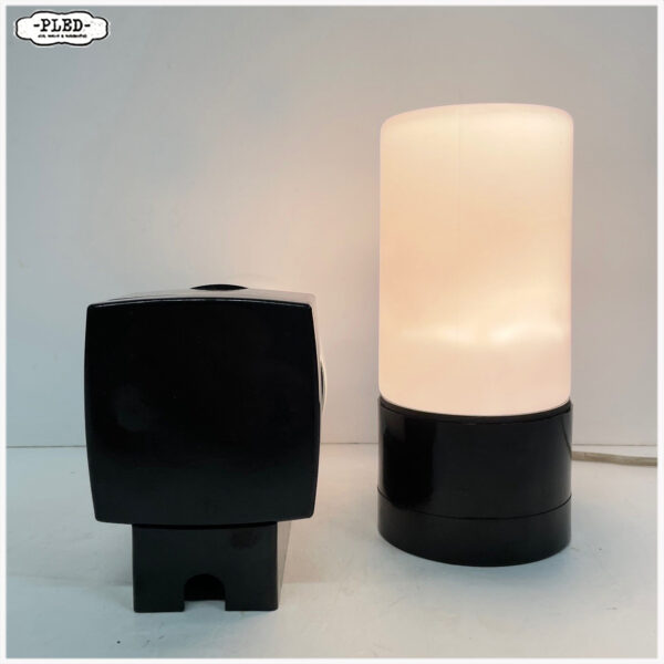 Vintage bakelieten wandlamp / badkamerlamp met opaline glas - Afbeelding 8