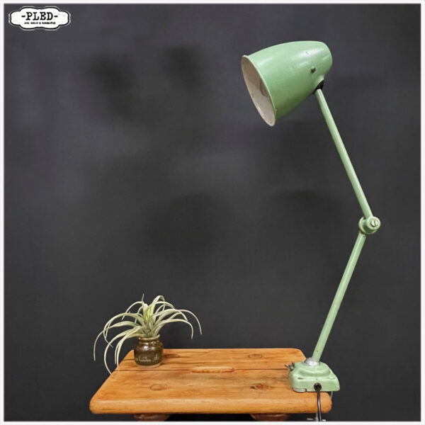 Twee armige werkplaatslamp met tafelklem - Afbeelding 2