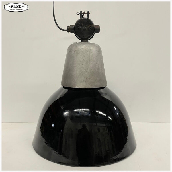 Oude, industriële fabriekslamp van Siemens - Afbeelding 3