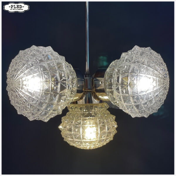 Vintage kroonluchter van Miroslav Cermak voor Lustry Kamenicky Senov, jaren 70 - Afbeelding 5