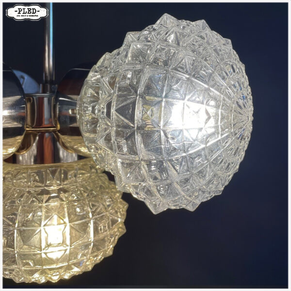 Vintage kroonluchter van Miroslav Cermak voor Lustry Kamenicky Senov, jaren 70 - Afbeelding 8