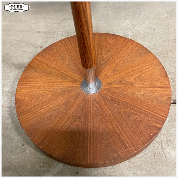Vintage teakhouten vloerlamp - Afbeelding 10