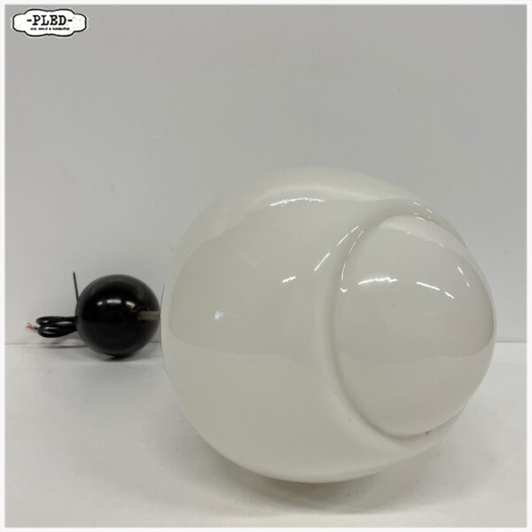 art deco opaline plafondlamp (middel groot) - Afbeelding 9
