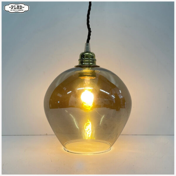 Qazqa hanglamp, rookglas, bol