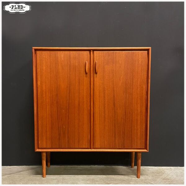 Vintage teak houten highboard van Heinrich Riestenpatt - Afbeelding 5