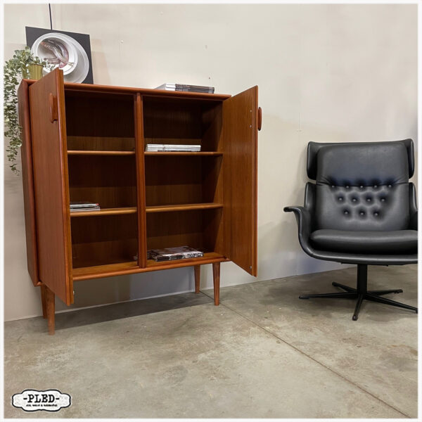 Vintage teak houten highboard van Heinrich Riestenpatt - Afbeelding 7