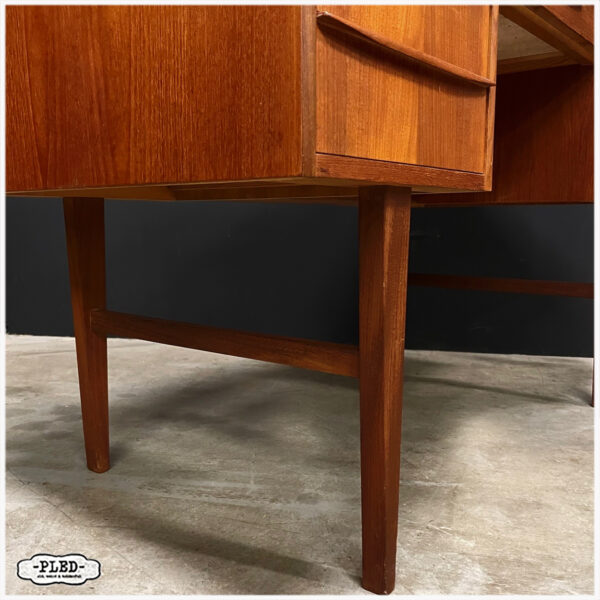 Vintage teak houten bureau - Afbeelding 15