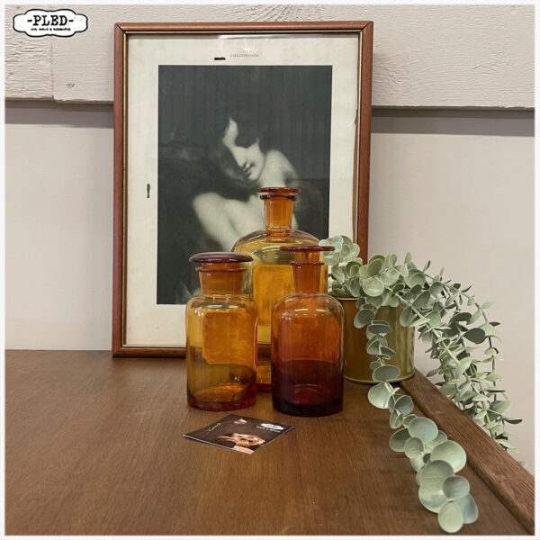 Oude eikenhouten apothekerskast - Afbeelding 6
