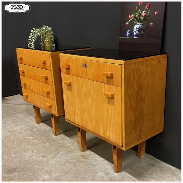 Mid-century nachtkastjes, František Mezulanik voor Nový Domov - Afbeelding 6